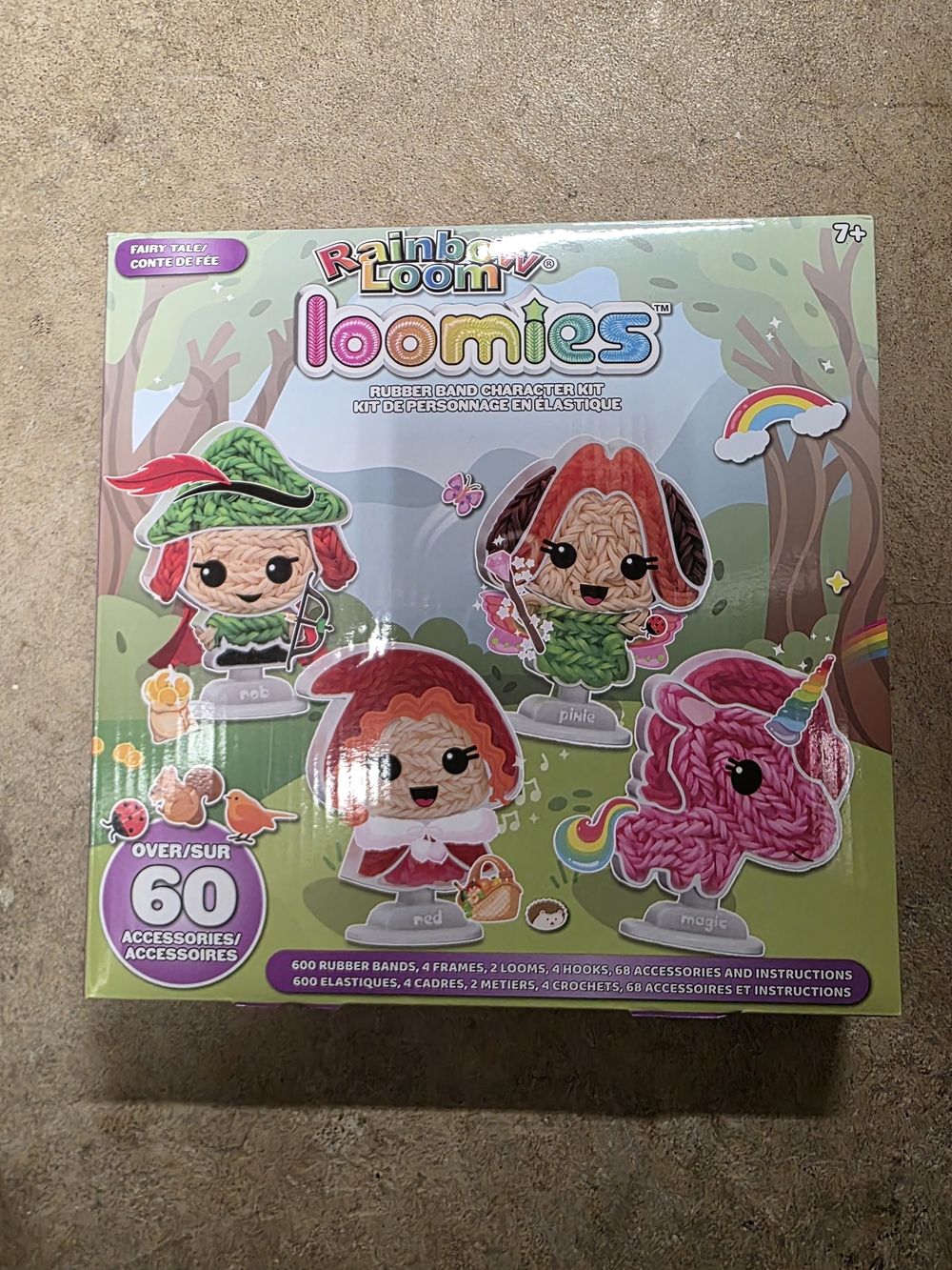 Rainbow Loom Loomies Rubber Band Character Kit - Pink & Green